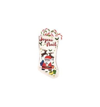 CHAUSSETTE DE NOEL A COLORIER
