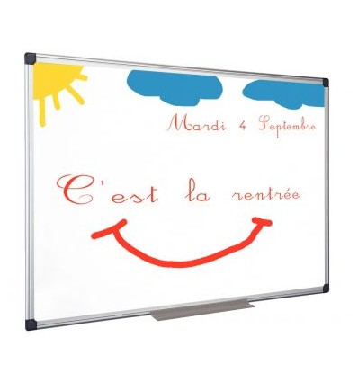 Tableau blanc tôle laquée 60x45cm