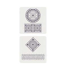 LOT 4 GABARIT MANDALA SLOW&ART