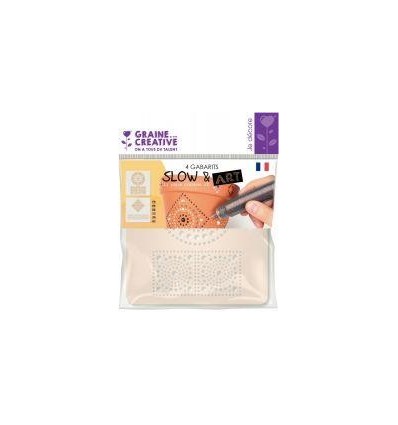 LOT 4 GABARIT MANDALA SLOW&ART