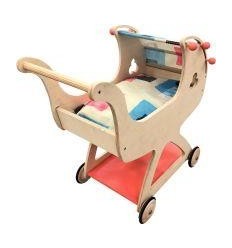 LANDAU EN BOIS CAPOTE AMOVIBLE 2