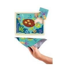 LOT 4 PUZZ ANIMAUX DE LA MER