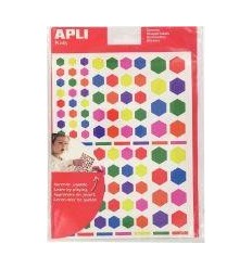 POCH 624 GOMMETTE HEXAGON ASS