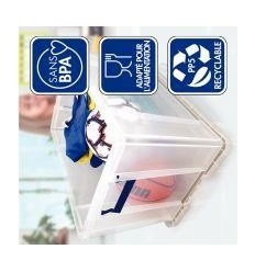 BOITE DE RANGEMENT 85L TRANSP