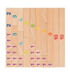 REGLETTES CALCUL EN BOIS 36PCS