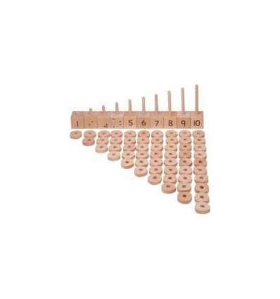 LES CHIFFRES EN BOIS A EMPILER