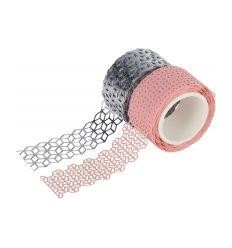 LOT 2RUB ADH ROSE/AR 25MMX5M