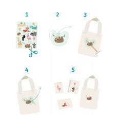 SAC 60GOMMET DECALCO ANIMAUX