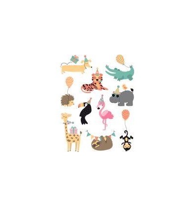 SAC 60GOMMET DECALCO ANIMAUX