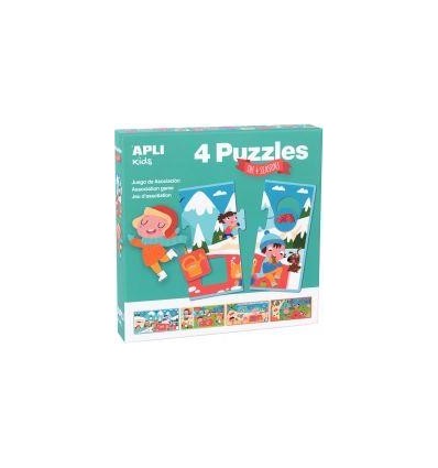 BTE 4 PUZZLE 16P LES 4 SAISONS
