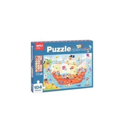 PUZZ OBSERV 104P BATEAU PIRATE