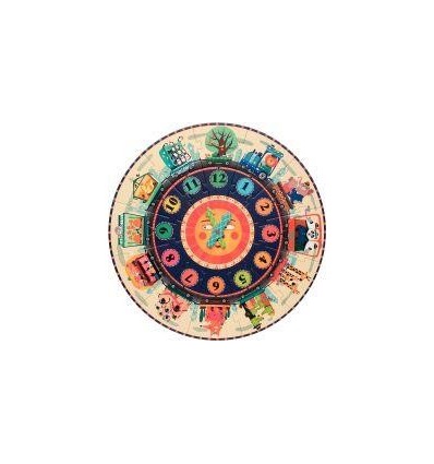 PUZZLE ROND HORLOGE CRT 25P