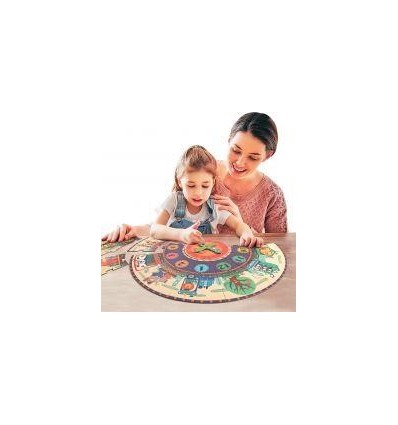 PUZZLE ROND HORLOGE CRT 25P
