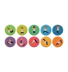 LOT 10 GALETTES D40CM YOGA