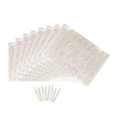 LOT 8PLAT. LETTRE CURS+8STYLET 2