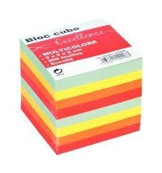 BLOC CUBE ENCOLLE COUL 9X9X9CM