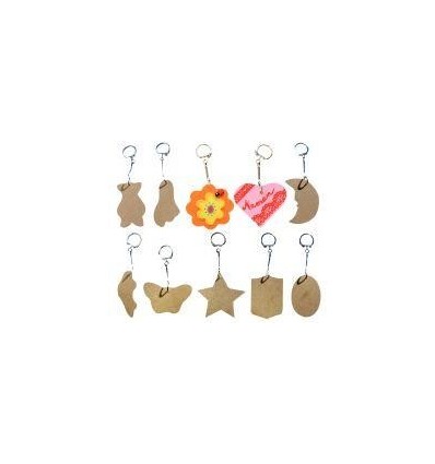 LOT 10 PORTE CLES BOIS ASS