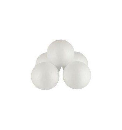 LOT 5 BOULE STYROPOR DIA7CM