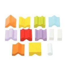 TOUR ARC EN CIEL EN BOIS 12PCS