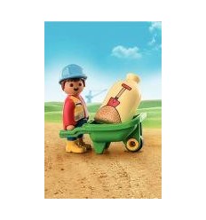 OUVRIER AVEC BROUETTE 1-2-3 2