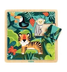 PUZZLE BOIS 15P LA JUNGLE