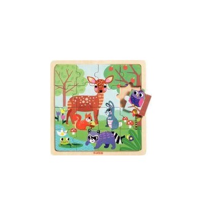 PUZZLE BOIS 16P LA FORET