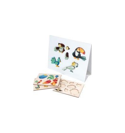 COFF 6 PUZZ MAGNET OISEAUX