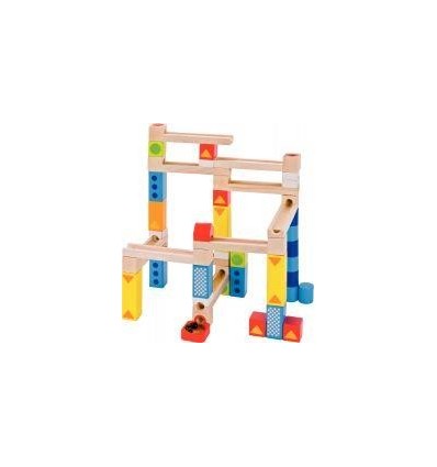 TOBOGGAN A BILLES EN BOIS 55P