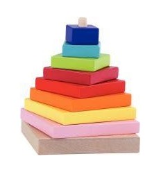 PYRAMIDE BOIS MULTICOL A EMPIL