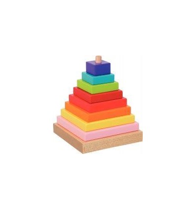 PYRAMIDE BOIS MULTICOL A EMPIL