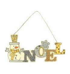 BLOC NOEL BONHOMME NEIGE BOIS 2