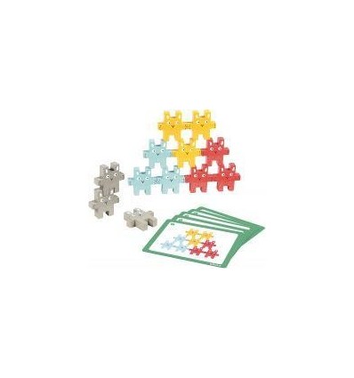 12 LAPINS BOIS A EMPILER+5FICH