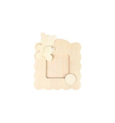 LOT 12 CADRE FOTO BOIS 11X12CM