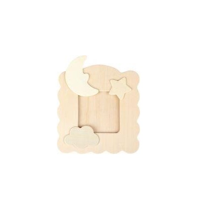 LOT 12 CADRE FOTO BOIS 11X12CM