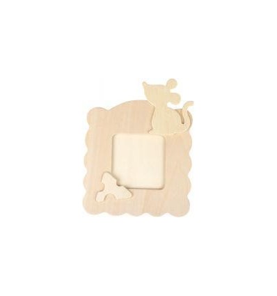 LOT 12 CADRE FOTO BOIS 11X12CM