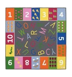 TAPIS REGRO 200X200 LETTRE/CHI 2