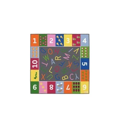 TAPIS REGRO 200X200 LETTRE/CHI