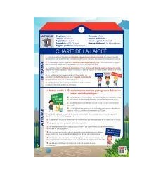 POSTER PVC 76X52 CHARTE LAICIT