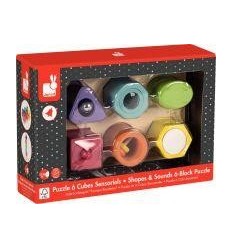 ENCAST 6 CUBES SENSORIELS BOIS