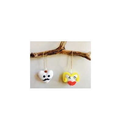 LOT 10 COEUR COTON BLC 8X10CM