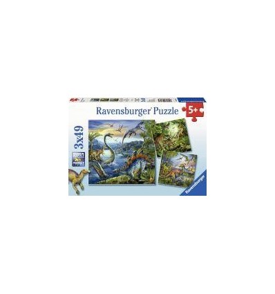 LOT 3 PUZZ CRT 49P DINOSAURES