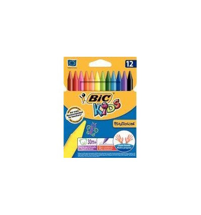 POCH 12 CRAYON PLASTIDECOR ASS