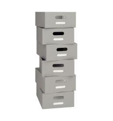 LOT 6 BACS CARTON GM GRIS