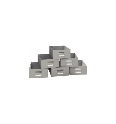 LOT 6 BACS CARTON GM GRIS