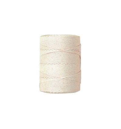 ROLL 1KG COTON TRESSE 2MM BLC