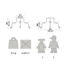 PORTEUR 3 SELLES MAJU