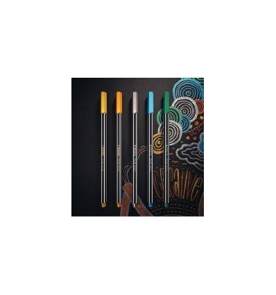 BTE 6 FEUTRES PEN68 METAL