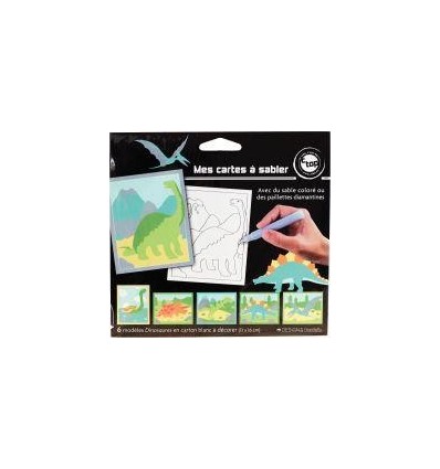 LOT 12 CARTE SABLE ANIMAUX