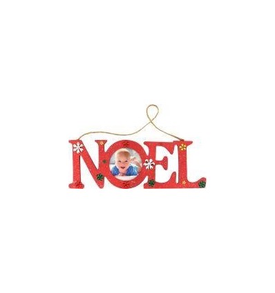 DECO NOEL+PHOTO A SUSP BOIS