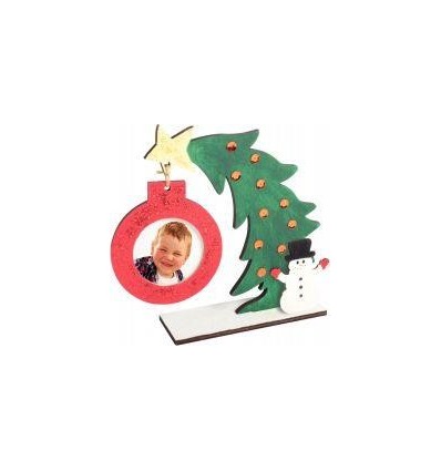 LOT 5 PORTE PHOTO NOEL EN BOIS